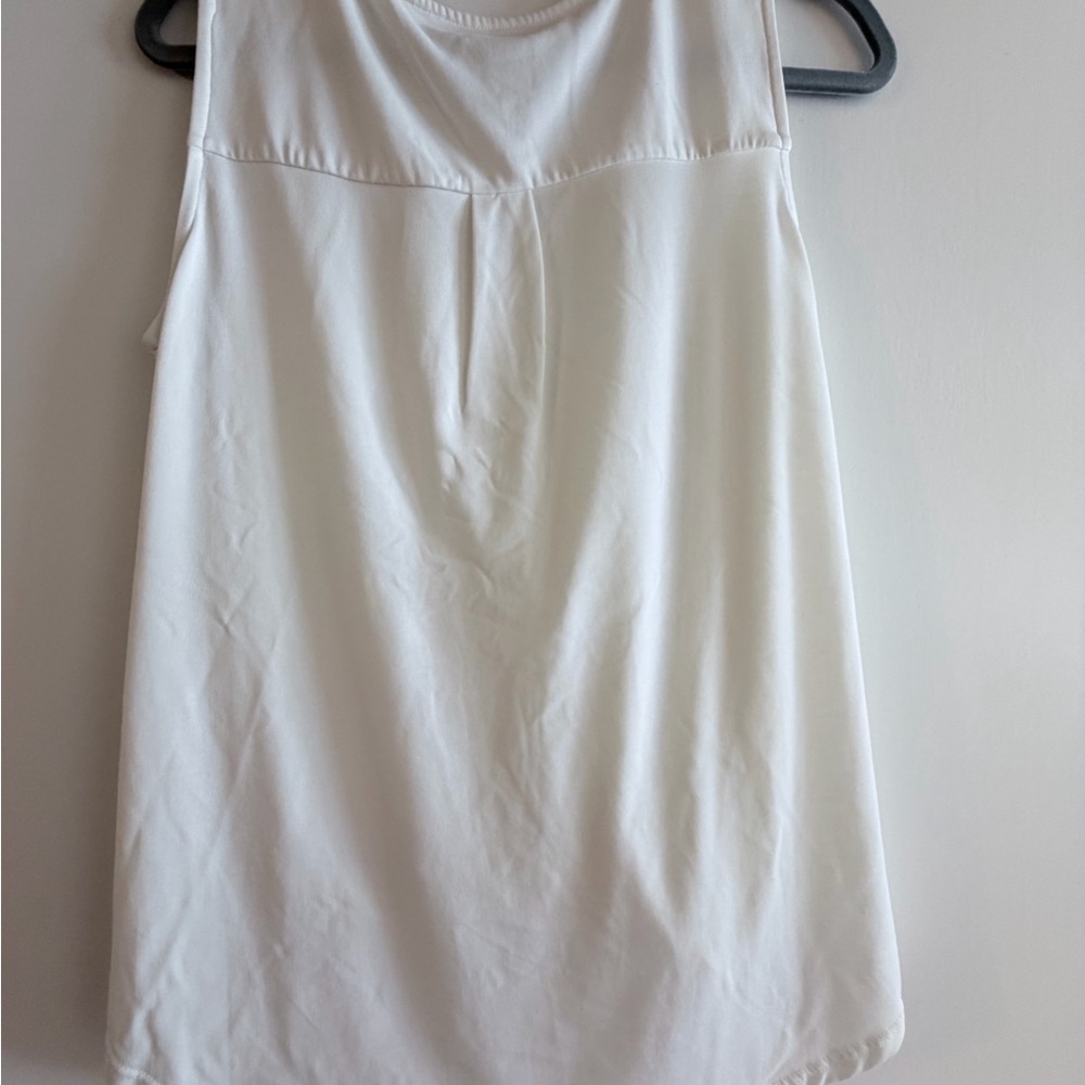 White Sleeveless Top